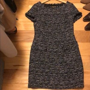 Tweed banana republic short-sleeve dress